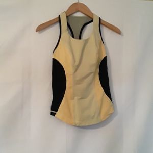Lululemon Yellow and Black Tank Top